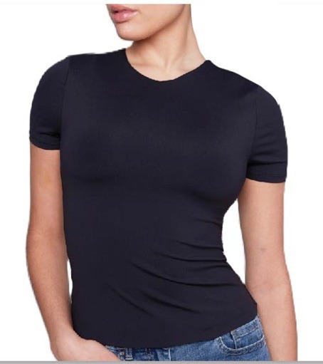 30020 tshirt konto maniki 82 30020 - Ελαστική Κοντομάνικη Μπλούζα Χωρίς Ραφές