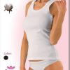 30038 VAMVAKERO AMANIKO T-SHIRT 8 30038 - Βαμβακερό Αμάνικο Μπλουζάκι με πλέξη ριμπ