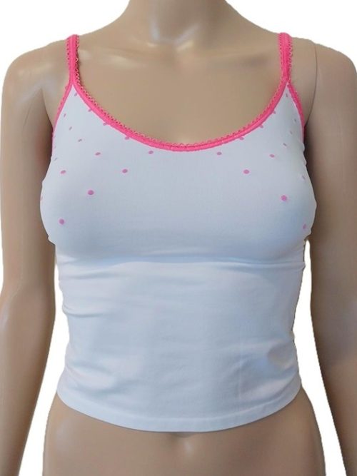30050 camisole tiranta leyko 2 Ελαστικό καμισόλ με Τιράντα και Σχέδιο Πουά