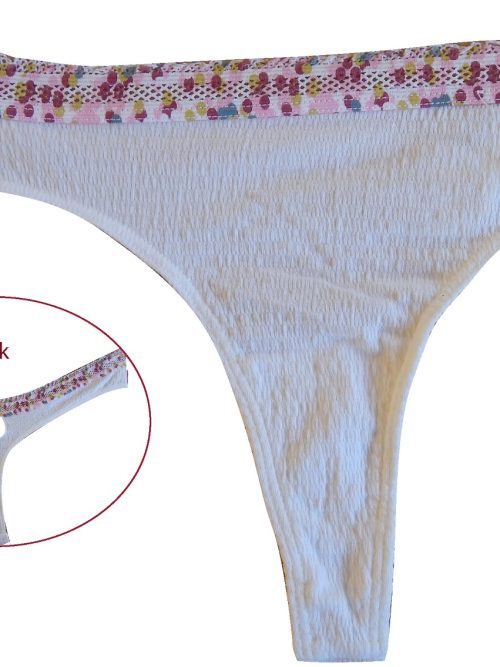 55110 Βαμβακερό String LEVIS με Δαντέλα Floral