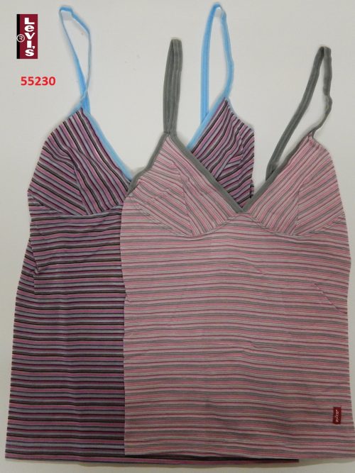 55230 - Βαμβακερό Camisole LEVIS "Multi stripes" με Λεπτή Τιράντα