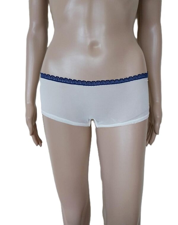 2210 boxer touli Mpez 1 2211-2 Ημιδιαφανές μποξεράκι τούλι με Δαντέλα στο λάστιχο 3 τεμ.