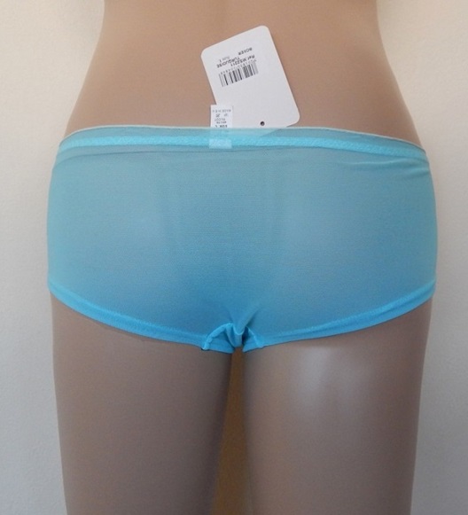 2211 boxer touli mpez 2 2211-2 Ημιδιαφανές μποξεράκι τούλι με Δαντέλα στο λάστιχο 3 τεμ.