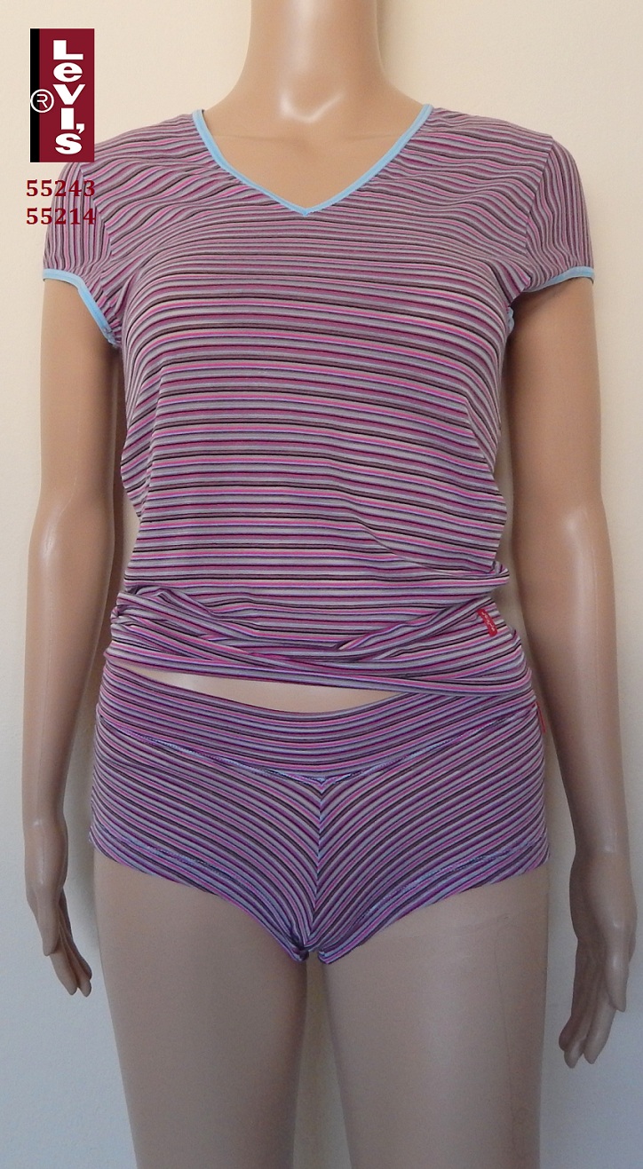 55243 - Βαμβακερό Τ-Shirt LEVIS "Multi stripes" με Κοντό Μανίκι 55243 - Βαμβακερή Κοντομάνικη Μπλούζα LEVIS - Multi stripes