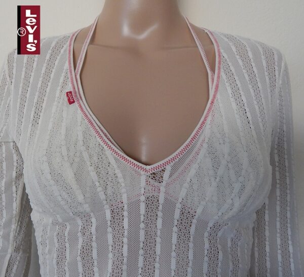 55510-Βαμβακερό Ημι-διαφανές string LEVIS με Δαντέλα 55510-Βαμβακερό Ημι-διαφανές string LEVIS με Δαντέλα