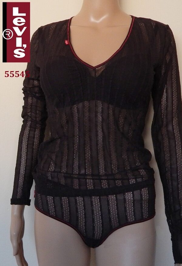 55545-Ημι-διαφανές Shirt LEVIS με Μακρύ Μανίκι και Δαντέλα 55545-Ημι-διαφανές Shirt LEVIS με Μακρύ Μανίκι και Δαντέλα