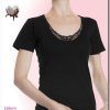2628 vamvakeroT-shirt nb2 Βαμβακερό Κοντομάνικο φανελάκι με Δαντέλα