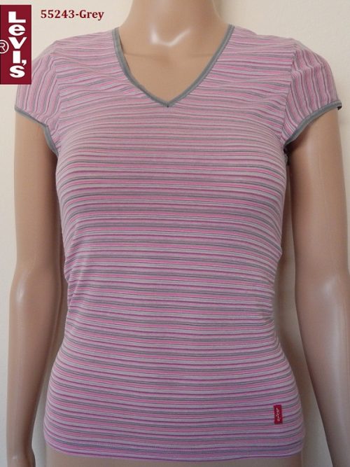 55243 - Βαμβακερό Τ-Shirt LEVIS "Multi stripes" με Κοντό Μανίκι