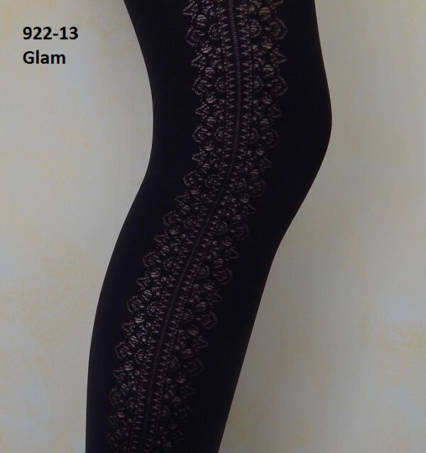 922-13 Διαφανές Ελαστικό Καλσόν με Σχέδιο "Glam" σε Γραμμή στο πλάι 922-13 Διαφανές Ελαστικό Καλσόν με Σχέδιο "Glam" σε Γραμμή στο πλάι