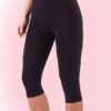 502273 vamvakero collant capri Black 502273 Βαμβακερό ελαστικό Κολάν Κάπρι