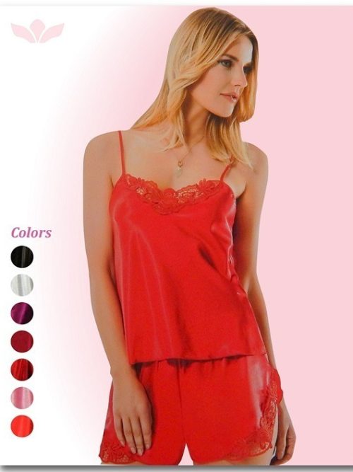 Baby doll σετ με τιράντα και δαντέλλα