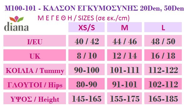 M100 - Ελαστικό Διαφανές Καλσόν Εγκυμοσύνης 20D M100 - Ελαστικό Διαφανές Καλσόν Εγκυμοσύνης 20D
