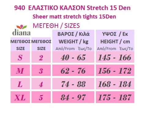 9403 - Διαφανές Ελαστικό Καλσόν 15D Flert Strech - 3 τεμάχια
