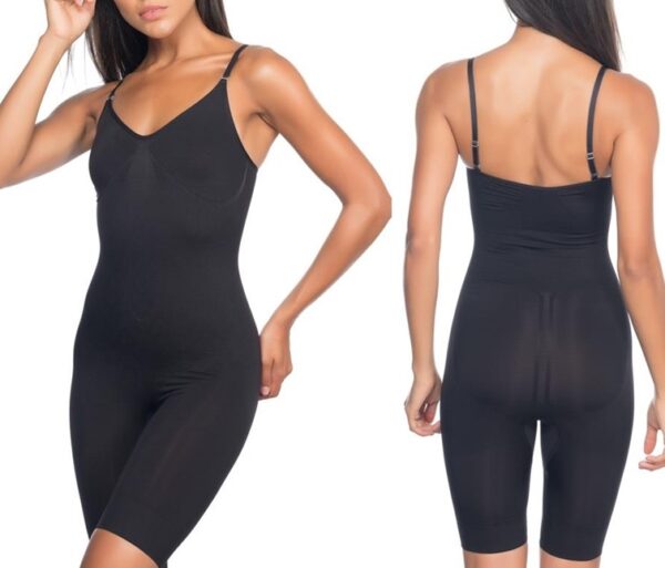 502071 OLOSOMOS KORSE Black 502071 - Ολόσωμος Κορσές με τιράντα