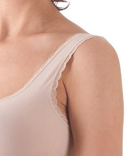 140-8 mpoustaki dantela derma 11 140-8 Ελαστικό Μπουστάκι με Φαρδιά Τιράντα & Δαντέλα