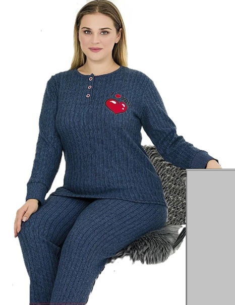 507010 - Γυναικεία βαμβακερή πυτζάμα σε 3XL, 4XL