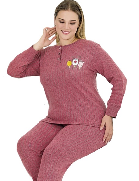 507016 - Γυναικεία βαμβακερή πυτζάμα σε 3XL, 4XL