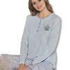 50753 - Γυναικεία βαμβακερή πυτζάμα -100% βαμβάκι