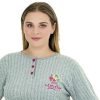 507015 - Γυναικεία βαμβακερή πυτζάμα σε 3XL, 4XL μέντα