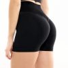 171 short gimnastiki black 3 171 - Ελαστικό ανατομικό σορτς με ανόρθωση
