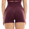 171 short gimnastiki bordo 2 171 - Ελαστικό ανατομικό σορτς με ανόρθωση