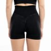 171 short gimnastikis black 2 171 - Ελαστικό ανατομικό σορτς με ανόρθωση